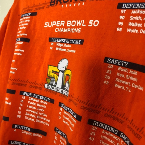 NFL Denver Broncos Super Bowl 50 Champions Shirt - Picture 6 of 6